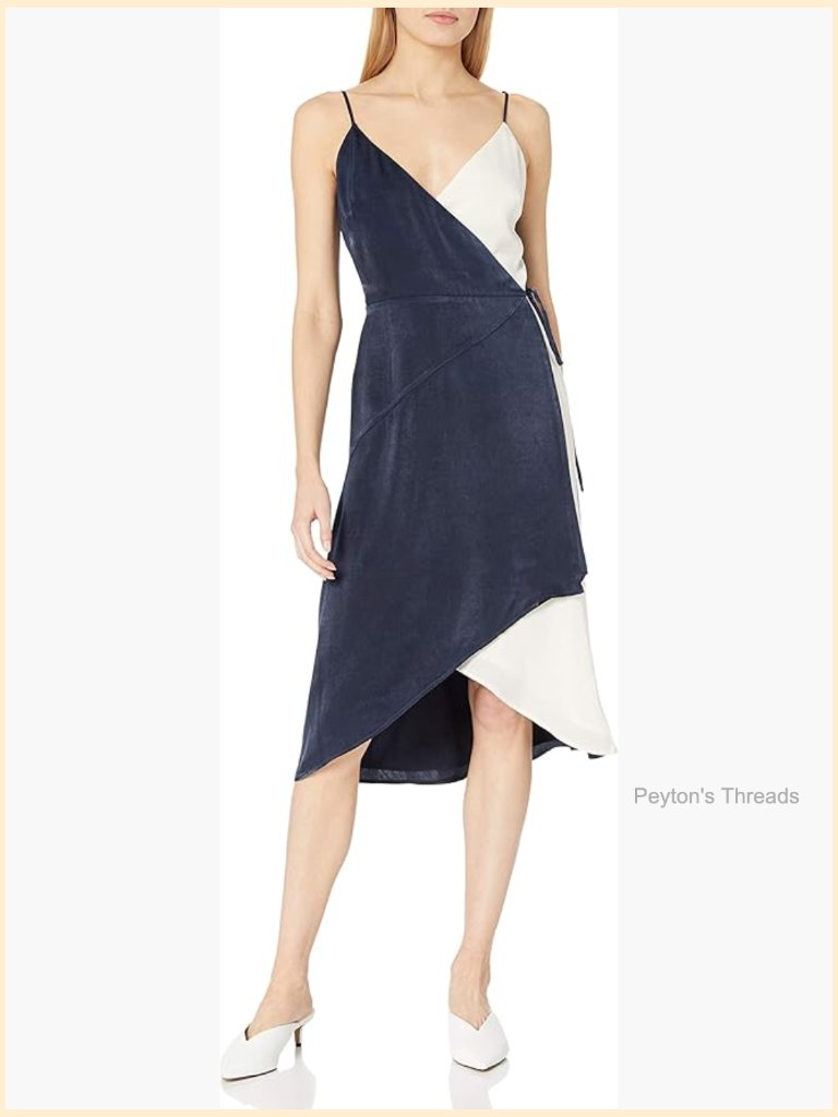 Sleeveless V-Neck Wrap Dress With Adjustable Straps